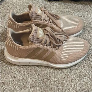 Light pink adidas shoes
